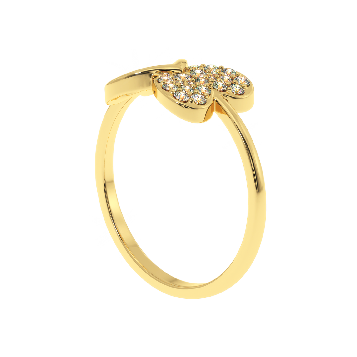 Buy Forever Bond Heart Ring Natural Diamonds |Solitairekart